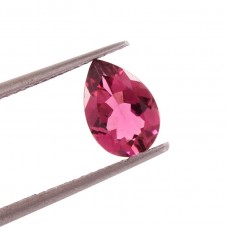 Pink tourmaline 5.7x9mm pear faceted cut 1 cts